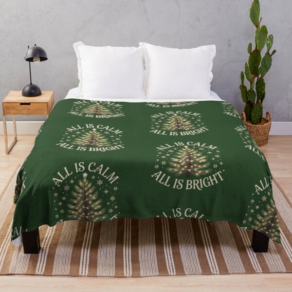 Item preview, All Is Calm All Is Bright Christmas Tree festival designed and sold by Nimkaew.