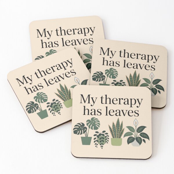 Item preview, My Therapy Has Leaves – Calm Nature Quote Design designed and sold by WikaKowalczyk.