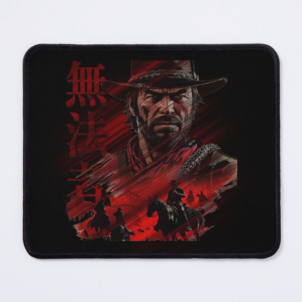 Item preview, 賞金稼ぎ Bounty Hunter, Crimson Outlaw, Wild West Warrior, The Red Gunslinger, Frontier Legend, Blood Moon Rider, 無法者 The Lawless, Desert Desperado designed and sold by CrisMor-Art.