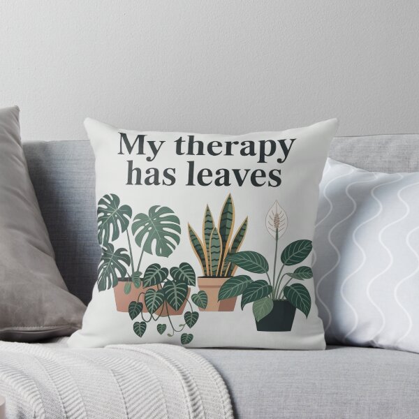 Item preview, My Therapy Has Leaves – Calm Nature Quote Design designed and sold by WikaKowalczyk.