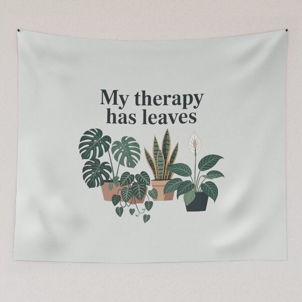 Item preview, My Therapy Has Leaves – Calm Nature Quote Design designed and sold by WikaKowalczyk.