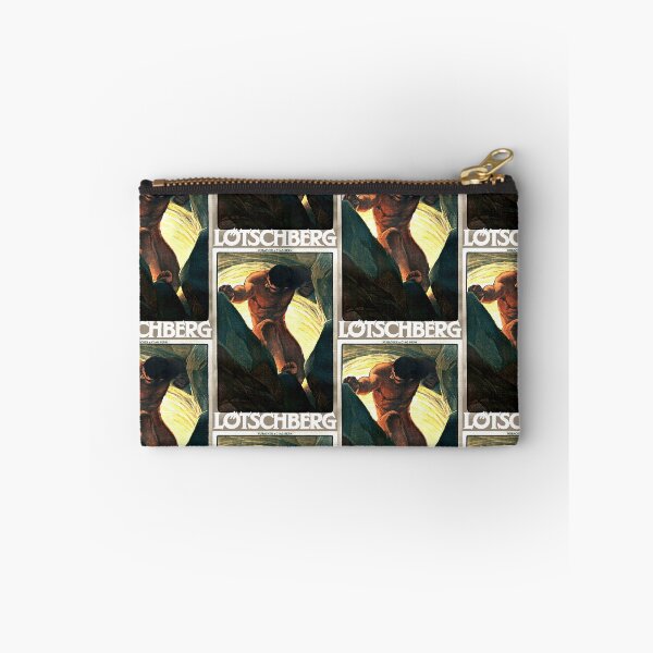 Item preview, Vintage Lötschberg Railway Poster | Art Nouveau Style | Swiss Alps Travel Art | Early 20th Century Industrial Decor designed and sold by artofuniverse.