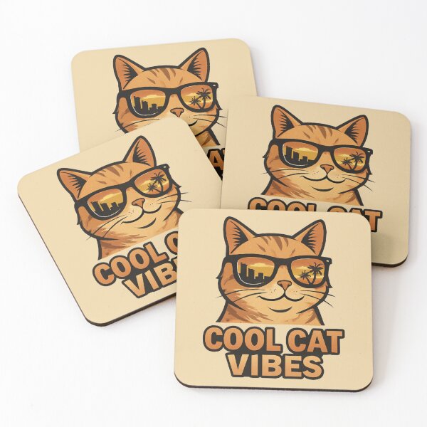 Item preview, COOL CAT VIBES designed and sold by TendenciaImpressa.