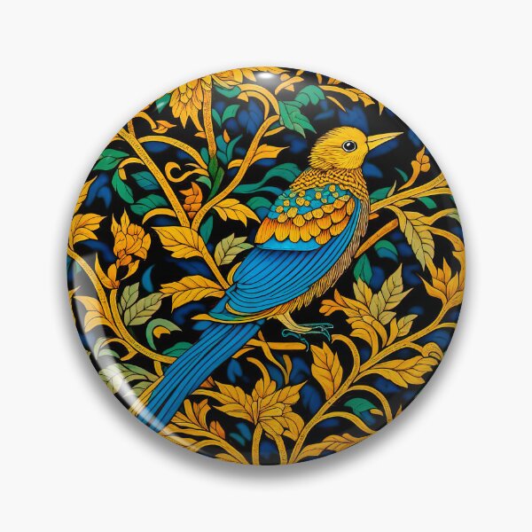 Item preview, Morrisian Songbird: Botanical Art Nouveau Illustration designed and sold by LanaGustavsson.