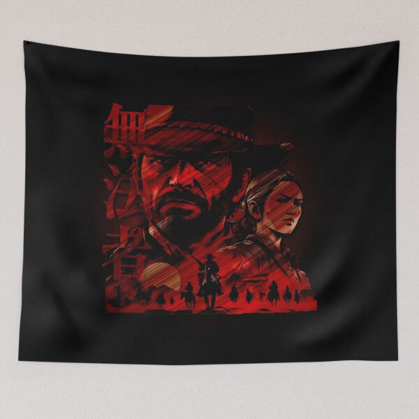 Item preview, 賞金稼ぎ Bounty Hunter, Crimson Outlaw, Wild West Warrior, The Red Gunslinger, Frontier Legend, Blood Moon Rider, 無法者 The Lawless, Desert Desperado designed and sold by CrisMor-Art.