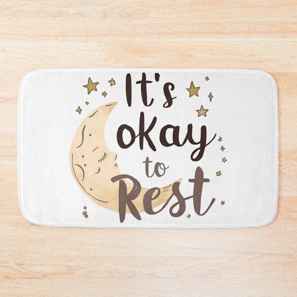 Item preview, It’s Okay To Rest – Self-Care Mental Health sticker designed and sold by VibranPalette.