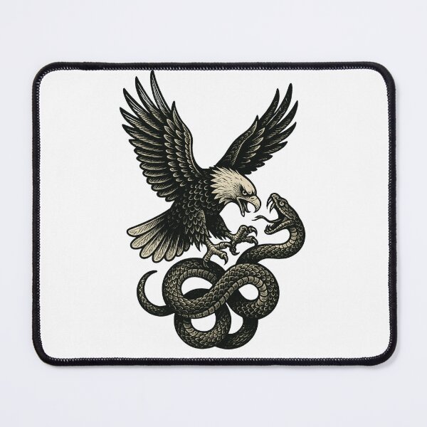 Item preview, Eagle and Snake Fighting Sticker & Tee designed and sold by GeniePixel.