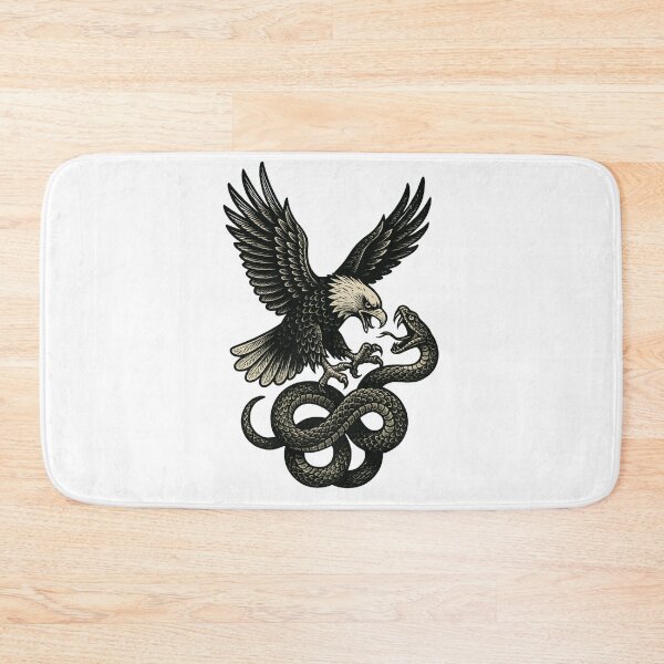 Item preview, Eagle and Snake Fighting Sticker & Tee designed and sold by GeniePixel.