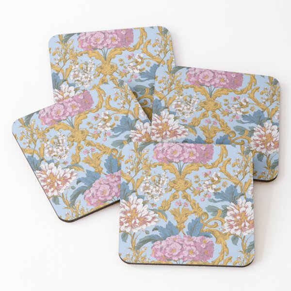 Item preview, Vintage Rococo Floral and Gold Acanthus  designed and sold by Atlas Kai.