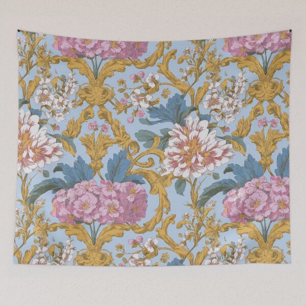 Item preview, Vintage Rococo Floral and Gold Acanthus  designed and sold by Atlas Kai.