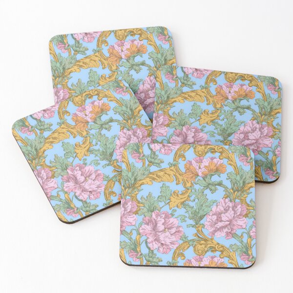 Item preview, Colorful Rococo Revival Flower Print designed and sold by Atlas Kai.
