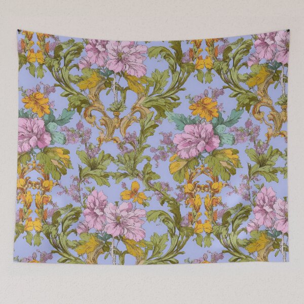 Item preview, Antique Engraved Floral Seamless Pattern designed and sold by Atlas Kai.