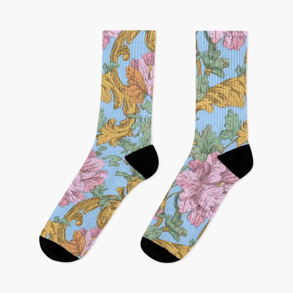 Item preview, Colorful Rococo Revival Flower Print designed and sold by Atlas Kai.