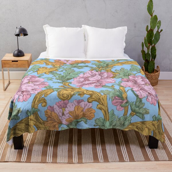 Item preview, Colorful Rococo Revival Flower Print designed and sold by Atlas Kai.