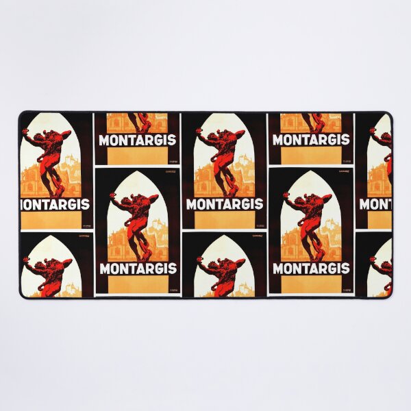 Item preview, Vintage Montargis Travel Poster | Art Deco Style Print | E. Courchinoux Design | French Graphic Art & Bold Colors designed and sold by artofuniverse.