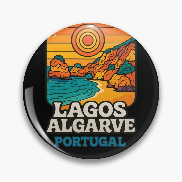 Item preview, Lagos Algarve Portugal Retro Trippy Travel designed and sold by TomFrontierArt.