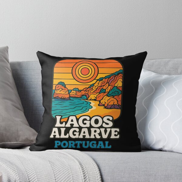 Item preview, Lagos Algarve Portugal Retro Trippy Travel designed and sold by TomFrontierArt.
