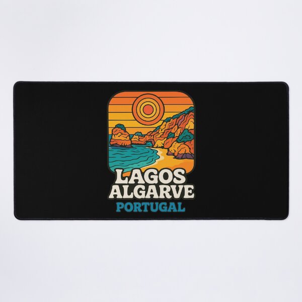 Item preview, Lagos Algarve Portugal Retro Trippy Travel designed and sold by TomFrontierArt.