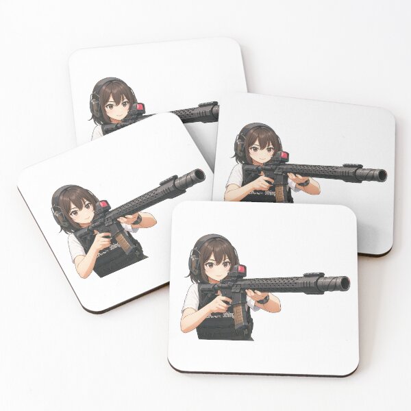 Item preview, PEW PEW GIRL – Cute, Loud, and Ready to Fire designed and sold by RAWLIFEGRAPHIC.