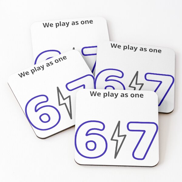 Item preview, We play as one 67 Soccer Six Seven T-shirt designed and sold by Roson8320.