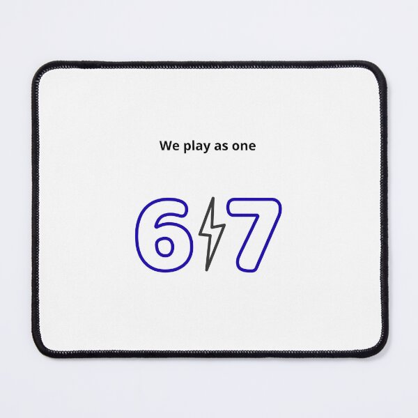 Item preview, We play as one 67 Soccer Six Seven T-shirt designed and sold by Roson8320.