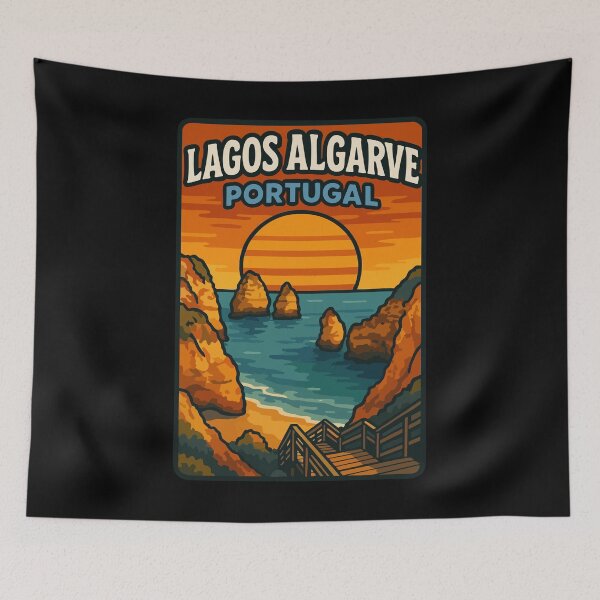 Item preview, Lagos Algarve Portugal Retro Vintage Travel designed and sold by TomFrontierArt.