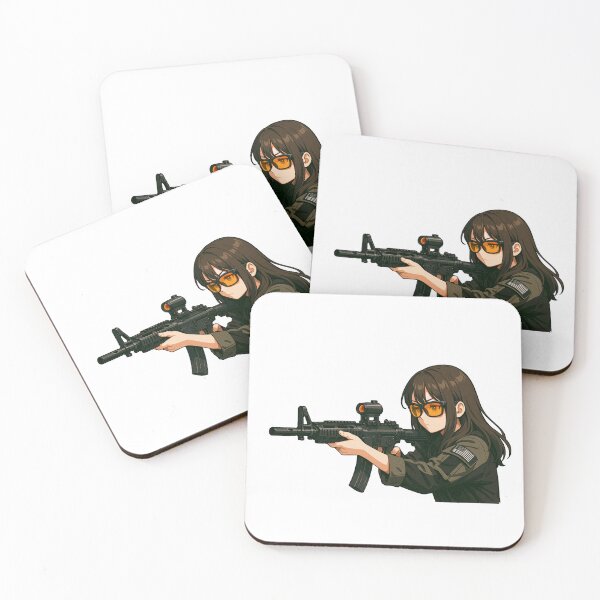 Item preview, PEW PEW GIRL – Cute, Loud, and Ready to Fire designed and sold by RAWLIFEGRAPHIC.
