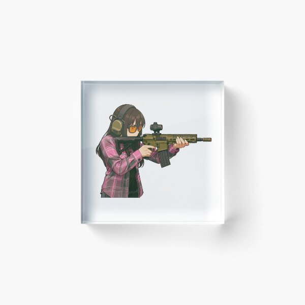 Item preview, PEW PEW GIRL – Cute, Loud, and Ready to Fire designed and sold by RAWLIFEGRAPHIC.