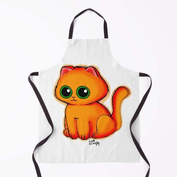 Item preview, orange cat with green eyes designed and sold by LuaCinza.