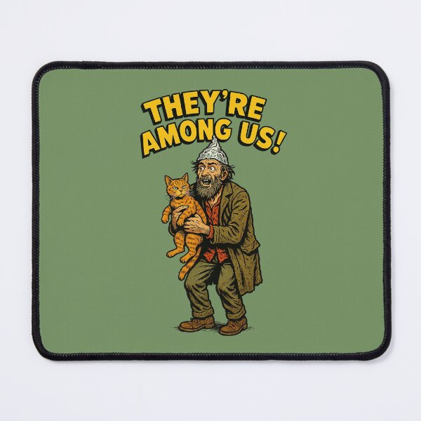 Item preview, They’re Among Us – Funny Conspiracy Theory Retro Comic Art designed and sold by The Devil's Bargain.