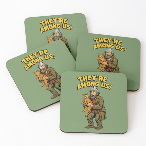 Item preview, They’re Among Us – Funny Conspiracy Theory Retro Comic Art designed and sold by The Devil's Bargain.