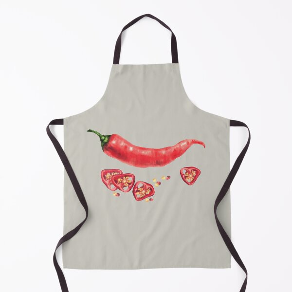 Item preview, Watercolor red hot chili pepper sticker. Vegetable red pods, sliced and seeds. Food spices designed and sold by BartolArt.