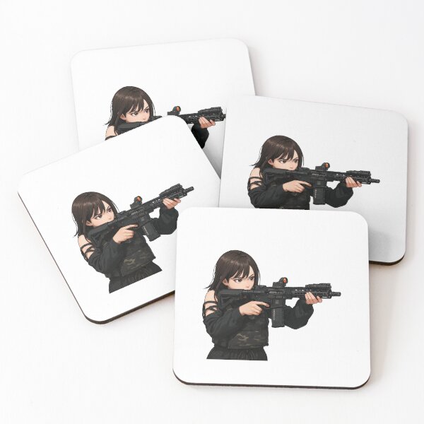 Item preview, PEW PEW GIRL – Cute, Loud, and Ready to Fire designed and sold by RAWLIFEGRAPHIC.