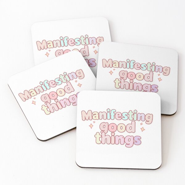 Item preview, Manifesting Good Things | Cute Aesthetic Pastel Quote designed and sold by DabrowskiDesign.