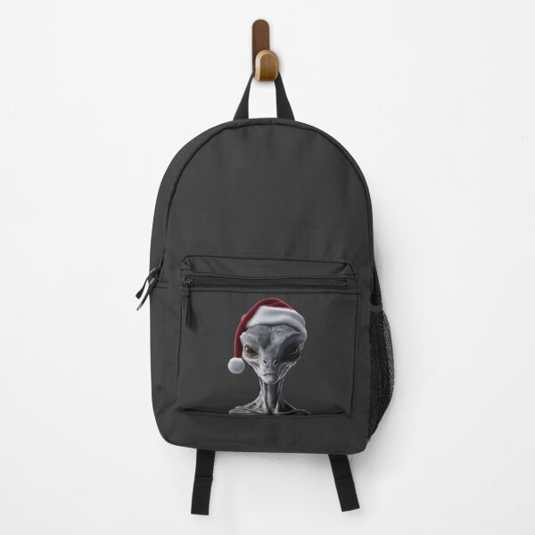 Item preview, Festive Grey Alien in Santa Hat designed and sold by LazyOwlStore.