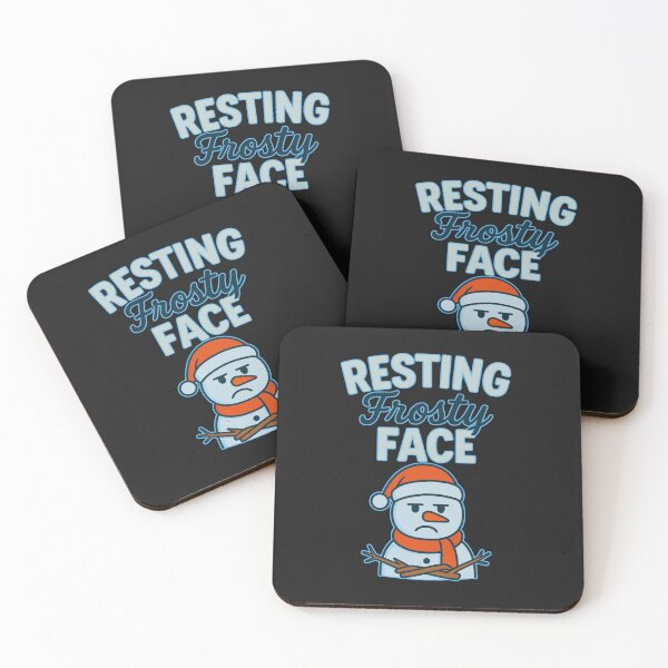 Item preview, Resting Frosty Face: Funny Frowning Snowman Christmas Humor Art designed and sold by elynne9.