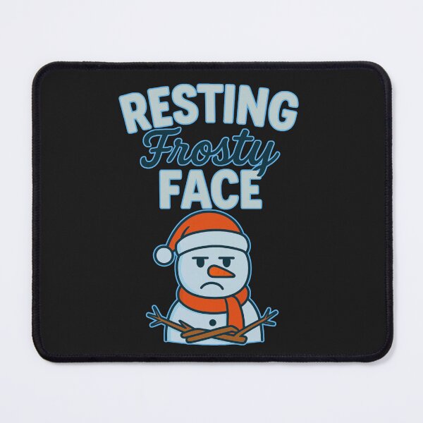 Item preview, Resting Frosty Face: Funny Frowning Snowman Christmas Humor Art designed and sold by elynne9.