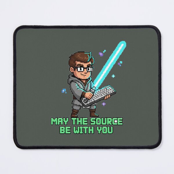 Item preview, May the Source Be With You Geek Art designed and sold by WiserShop.