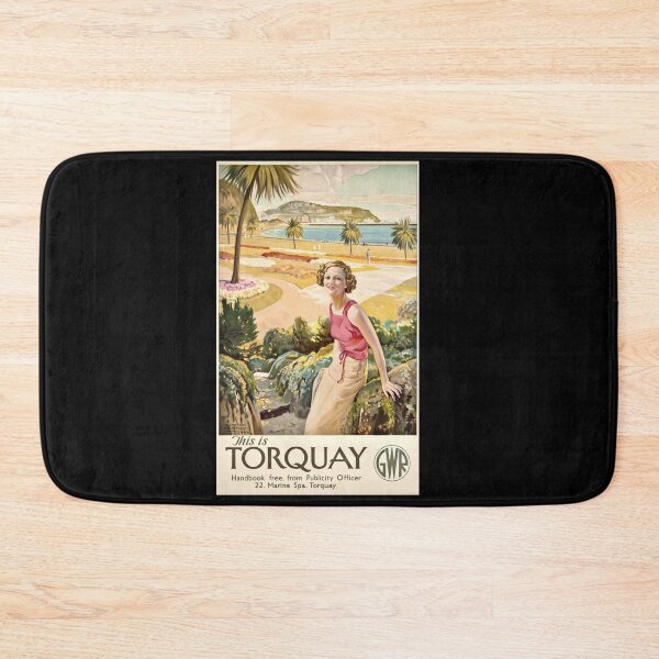 Item preview, Vintage Torquay Travel Poster | Art Deco Style | GWR Railway | 1930s Seaside Glamour & Leisure | English Riviera designed and sold by artofuniverse.