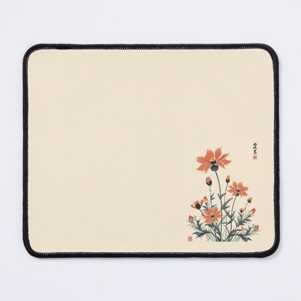 Item preview, Japanese Minimal Floral Art | Traditional Ink Style Botanical Illustration designed and sold by AM-little-shop.