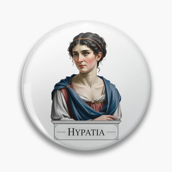 Item preview, Hypatia of Alexandria – Minimal Contemporary Art Tribute to Ancient Wisdom designed and sold by OzzFrequency.