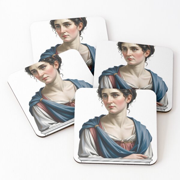 Item preview, Hypatia of Alexandria – Minimal Contemporary Art Tribute to Ancient Wisdom designed and sold by OzzFrequency.