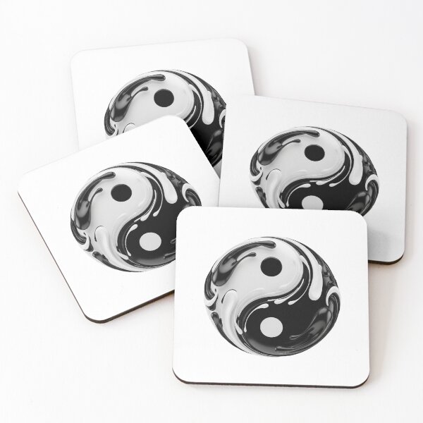 Item preview, YinYangFluidBalanceModernZenMinimalistTaoismHarmonyArt designed and sold by DarkNight9.