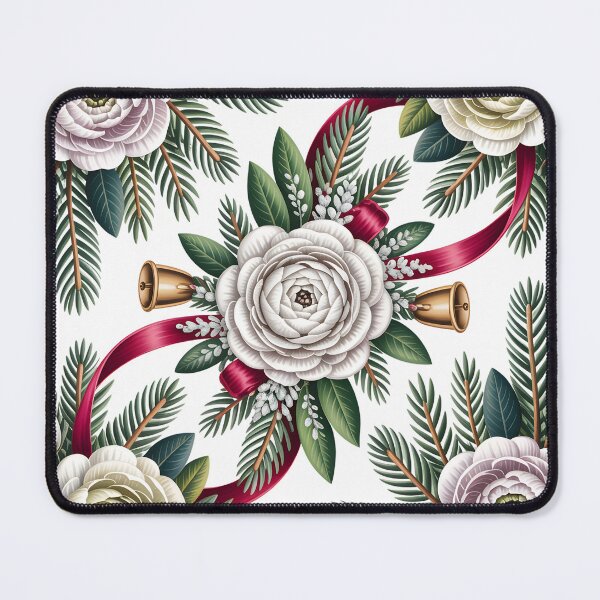 Item preview, White Ranunculus - Modern Christmas Floral Seamless Pattern designed and sold by JessArty.