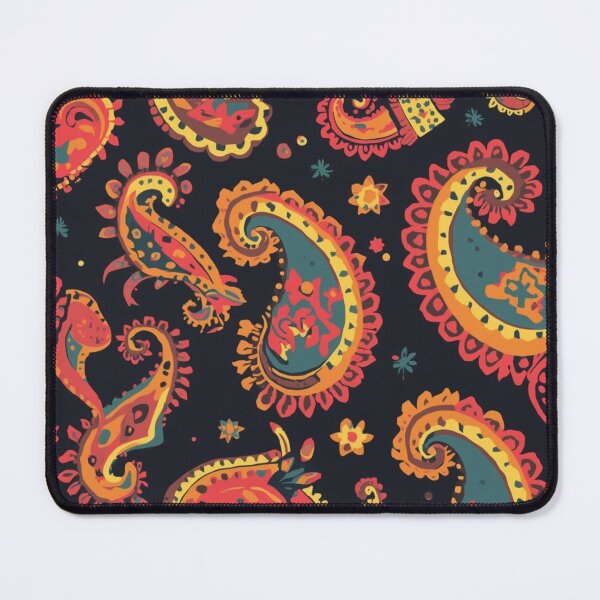 Item preview, Warm Retro Paisley Pattern | Vintage Boho Abstract Design in Orange and Gold designed and sold by AM-little-shop.
