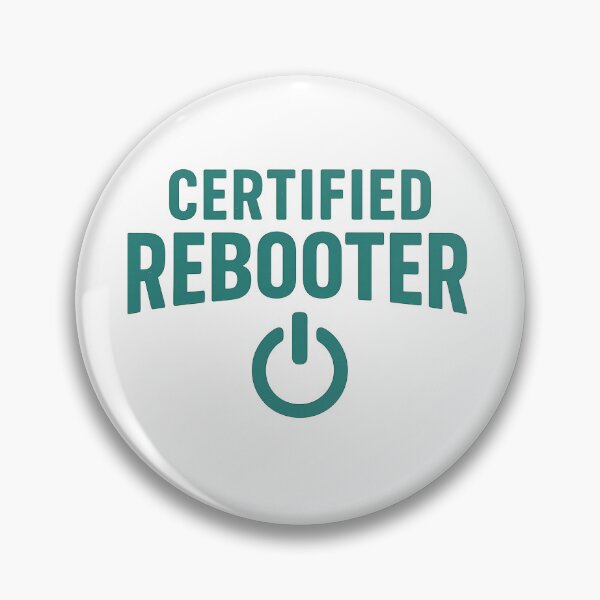 Item preview, Certified Rebooter - Funny IT Support Retro Design designed and sold by Work Life Tees.