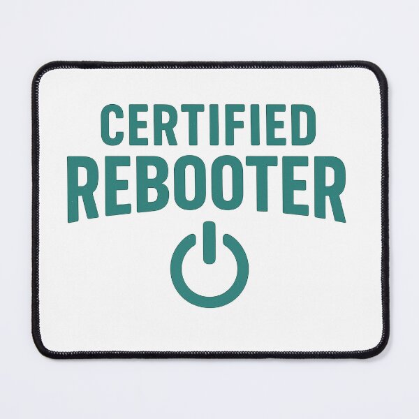Item preview, Certified Rebooter - Funny IT Support Retro Design designed and sold by Work Life Tees.