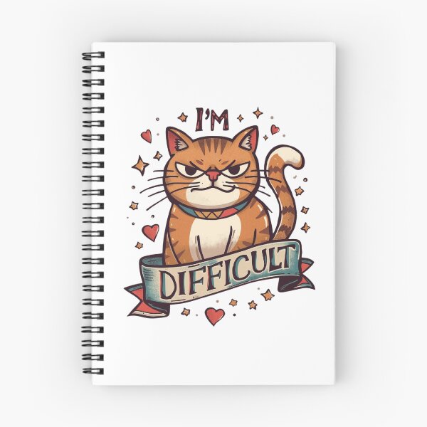 Item preview, I'm Difficult, GIft For Cat Lovers, Difficult Cat designed and sold by sz0g0.