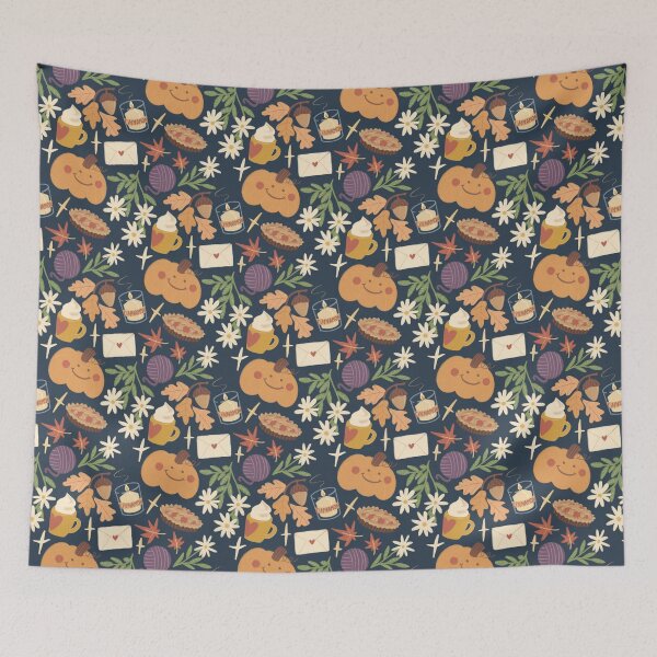 Item preview, Cozy Pumpkin Fall Pattern designed and sold by Eri Atelier.