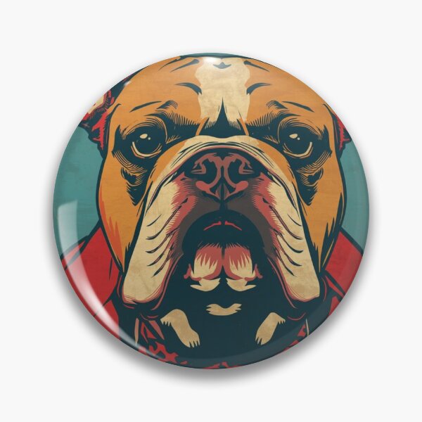 Item preview, Retro French Bulldog Portrait | Bold Vintage Dog Pop Art Poster designed and sold by AM-little-shop.